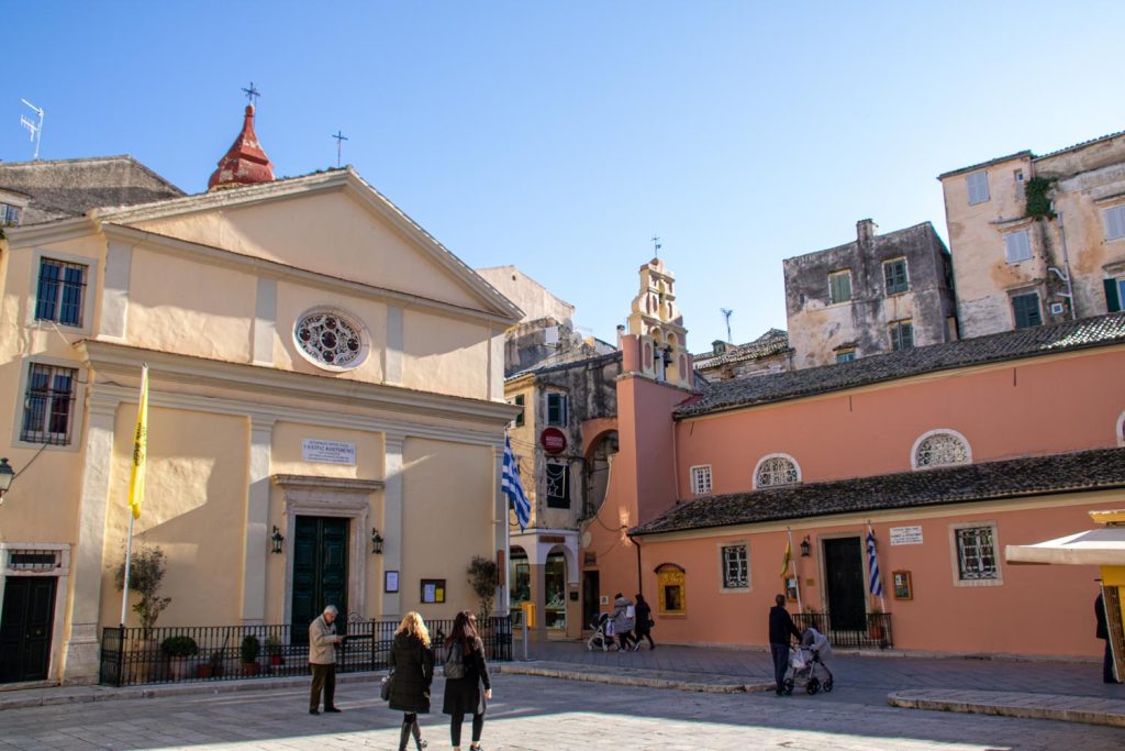 Church of the Virgin Mary of Foreigners (to the left) Church of the Virgin Mary of Foreigners (to the left)