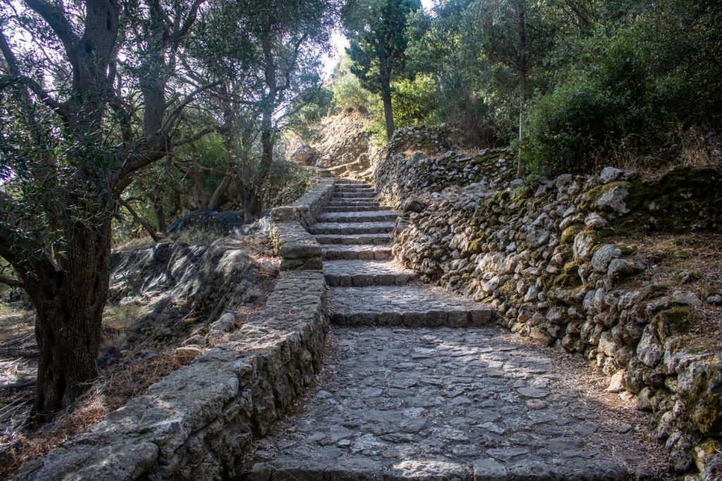 Stairs to Angelokastro Castle