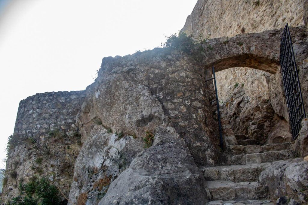 Entrance gate of Angelokastro Castle