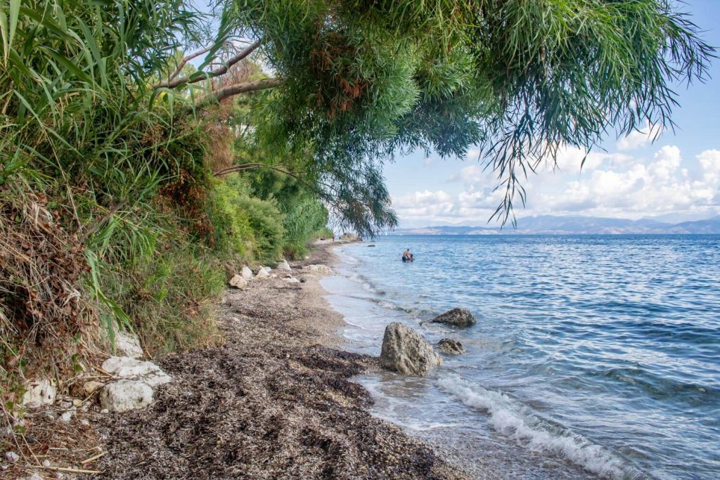 Small hidden beach north of Benitses Small hidden beach north of Benitses