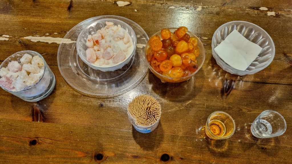 Tasting of kumquat products