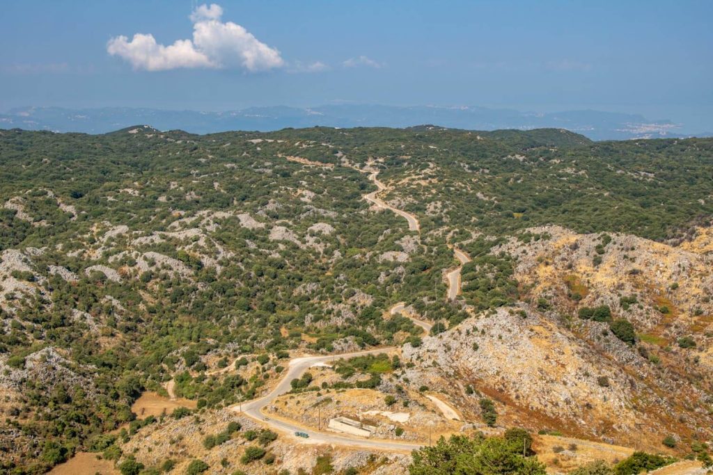 View from Pantokrator Monastery