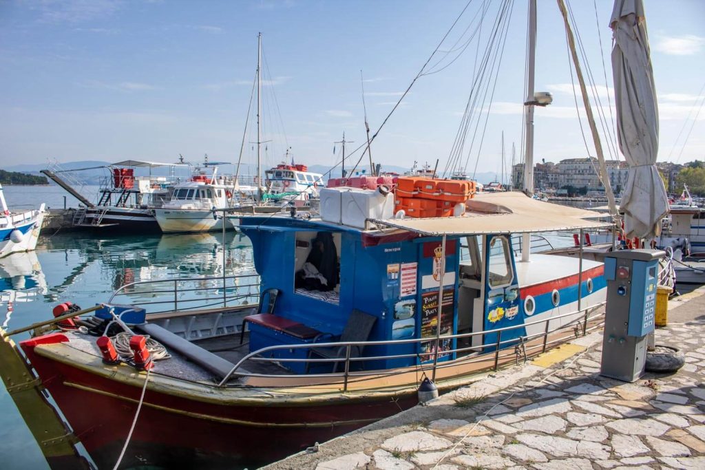 corfu old port ferry to vido 1024x683
