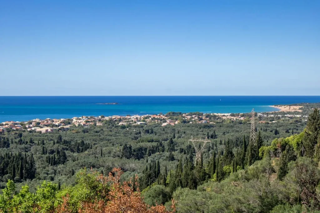view at agios georgios from argyrades 1024x683